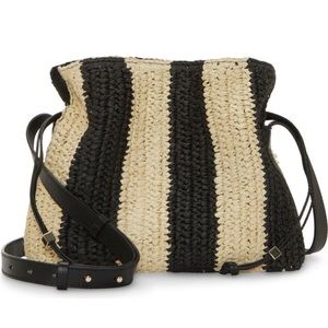BNWT Vince Camuto- Dario Straw Crossbody Bag